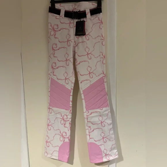 LoveShackFancy X Bogner Fire + Ice Pink Bow Ski Outfit - Picture 14 of 15
